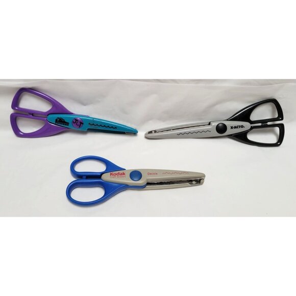 Lot of 12 Paper Edgers Scissors Fiskars Provo Craft for Scrapbooking Crafts - Picture 2 of 9